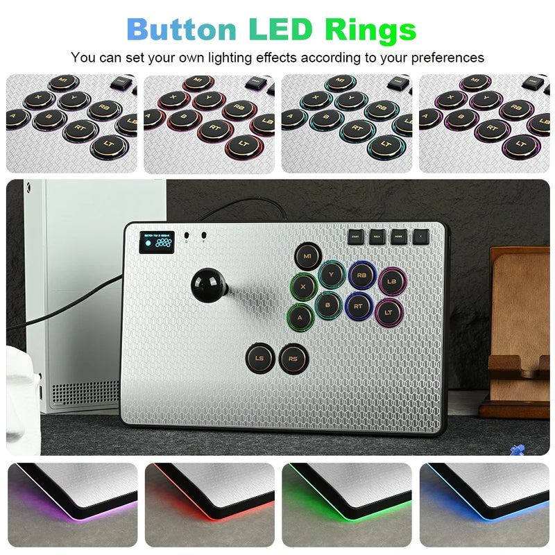 Haute42 C-AS Magnetic Aluminum Alloy Arcade Fight Stick Hitbox Controller For PC/PS4/PS5 Joystick Arcade Hitbox FightStick