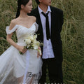 Zoci Off the Shoulder Short Wedding Dresses Korea Photo - View 5 | SAMAG