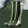 Men's Tall Rain Boots Waterproof Non-Slip Rubber Boots Durable Fishing Outdoor Water Shoes Mid Calf Kitchen Overshoes
