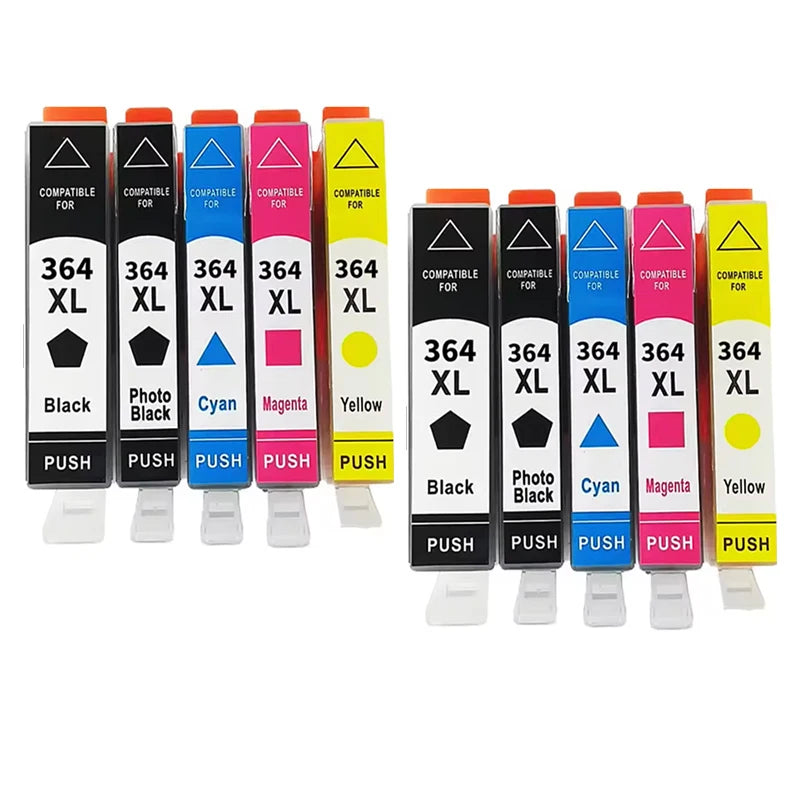 364XL 364 XL Ink Cartridge Compatible for HP364 for HP Photosmart 5520 5524 6510 6520 7510 B109 B110 B209 B210 C309 C310 C410