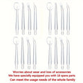 16pcs Dental Hygiene Kit - Includes Standard & Orthodontic Nozzles For Effective Teeth Cleaning And Oral Care