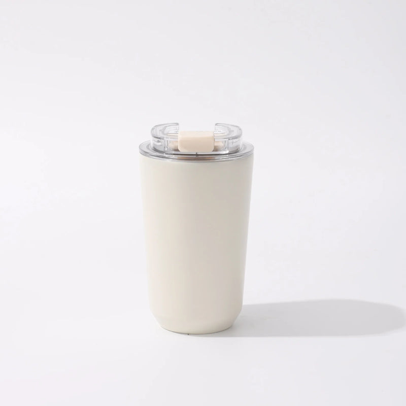 Custom Tumbler Thermos Mug Milky White Coffee Mug Car Thermos Water Bottle Travel Stainless Steel Vacuum Bottle Drinking
