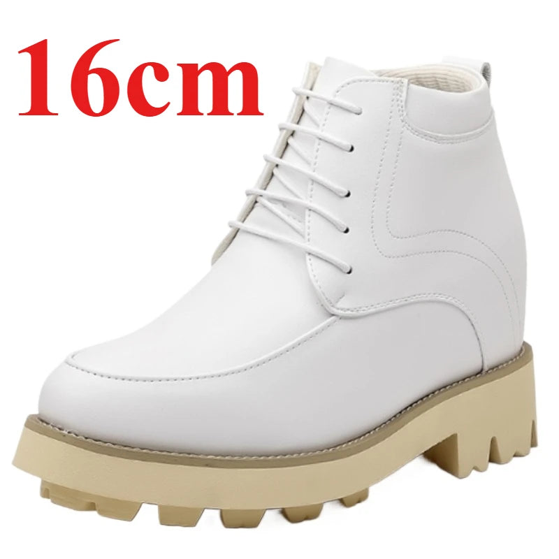 Height-increasing Shoes Men 16cm Men's Invisible Height-increasing Leather Shoes Extra-high Elevator Thick-soled Leather Shoes