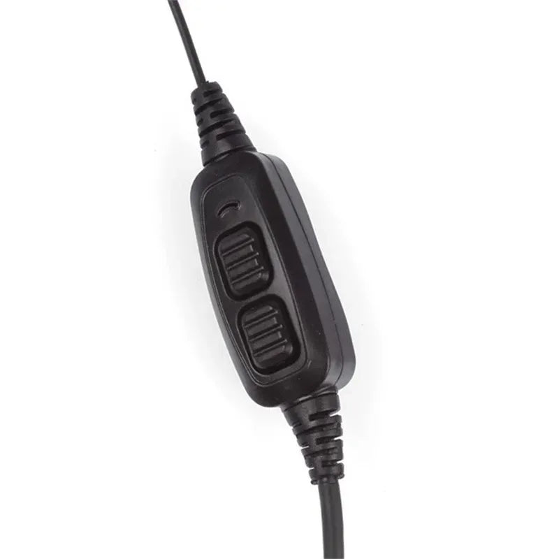 Radio Dual PTT Air Duct Earpiece With Mic Headset for Baofeng Two Way Radio UV-82 UV 82 UV82L UV-89 TK3207 TK3118Accessories