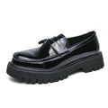 Fashion Tasseled Loafers Men Casual Shoes Black and White Leather Slip-on Shoes Classic British Style Penny Luxury Brand Driving
