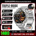 TANK Ultra 1400mAh Battery Military Smart Watch 10ATM Waterproof Heart Rate Tactical LED Flashlight Men - Visuel 10 | SAMAG