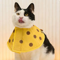 Cartoon Cat Elizabeth Collar Strawberry Bees Cat Neck Protective Circle Breathable Anti-Scratch Cat Dog Grooming Cover