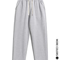 Men's regular - fit plain sports straight - leg pants with drawstring and elastic waistband, knitted trousers | SAMAG
