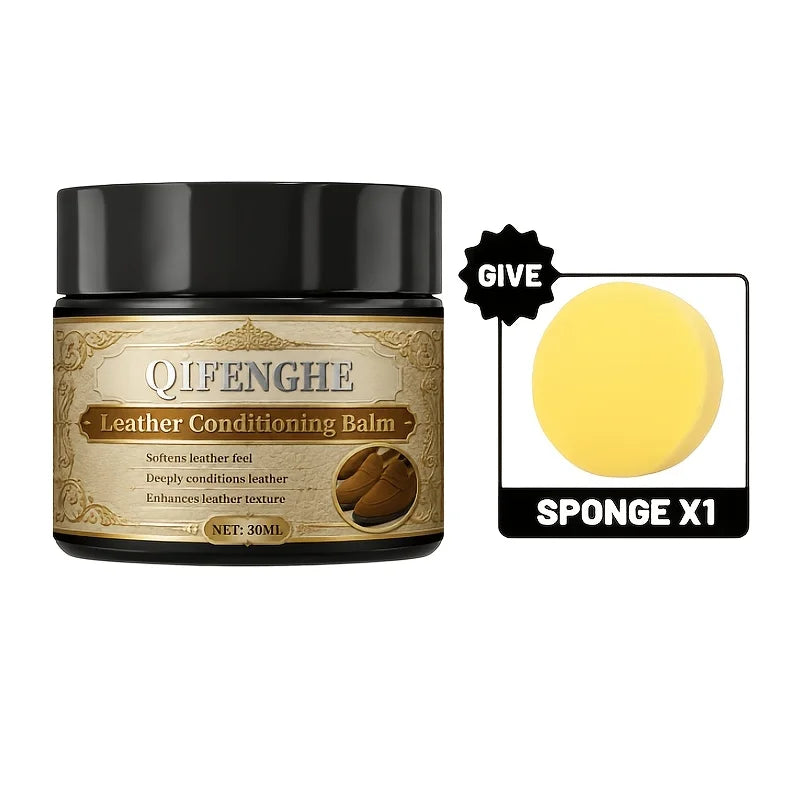Leather Shoe Care Cream Polish Balm - Renovating Conditioner Protectant Soften - Shoe Cleaning Maintenance for Leather