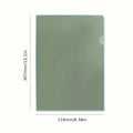 5-Pack A4 Gradient Green PP Plastic File Folders |Thick Office Organizer for Single Page Storage,Home and Office Document Holder