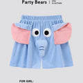 New Summer Couple Outfits Pajama Homewear Suit Men Wowen Squeaky Elephant Shorts Pant Boy Grils Loose Suit Leisure Pajamas Pants