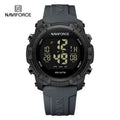 NAVIFORCE Watches For Men LCD Digital Fashion Casual Date and Week Alarm Display 3ATM Waterproof Silicone Strap Electronic Clock