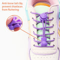 2 Pair No Tie Shoe Laces Kids Adult Quick Laces Round Elastic Shoelaces Without Ties Lock Shoelace Sneakers Shoes Accessories