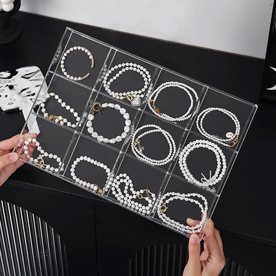 Transparent plastic jewelry storage box, tray, nail art, rings, necklaces and other boxes | SAMAG
