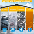 Erick's Wiper LHD Front Wiper Blades For Skoda Octavia A7 Typ5E MK3 2013 - 2019 Windshield Windscreen Window Brush 24"19"