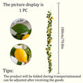 Artificial lemon wreath with green plants home door wall cover wedding holiday party dining table decoration