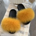 Women Real Raccoon Fur Slides Fluffy Luxury Furry Open Toe Slippers Indoor Outdoor Summer Sandals Non Slip Soft Comfy Sole Cozy