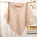 Happyflute Hooded Baby Towel 1Pc Cotton Soft Absorbent Reusable Washable Comfortable Gentle Care Newborn Toddler Bath Wrap