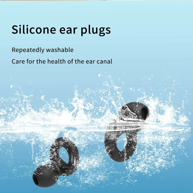 Quiet Ear Plugs for Noise Reduction – Super Soft, Reusable Hearing Protection for Sleep,Swim, Work 8 Ear Tips in XS/S/M/L