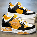 Hot sale Fashion Yellow Men's High Sneakers Autumn Couple Skateboard Shoes Street Hip Hop Shoes Men Designer Lace-Up Sneakers