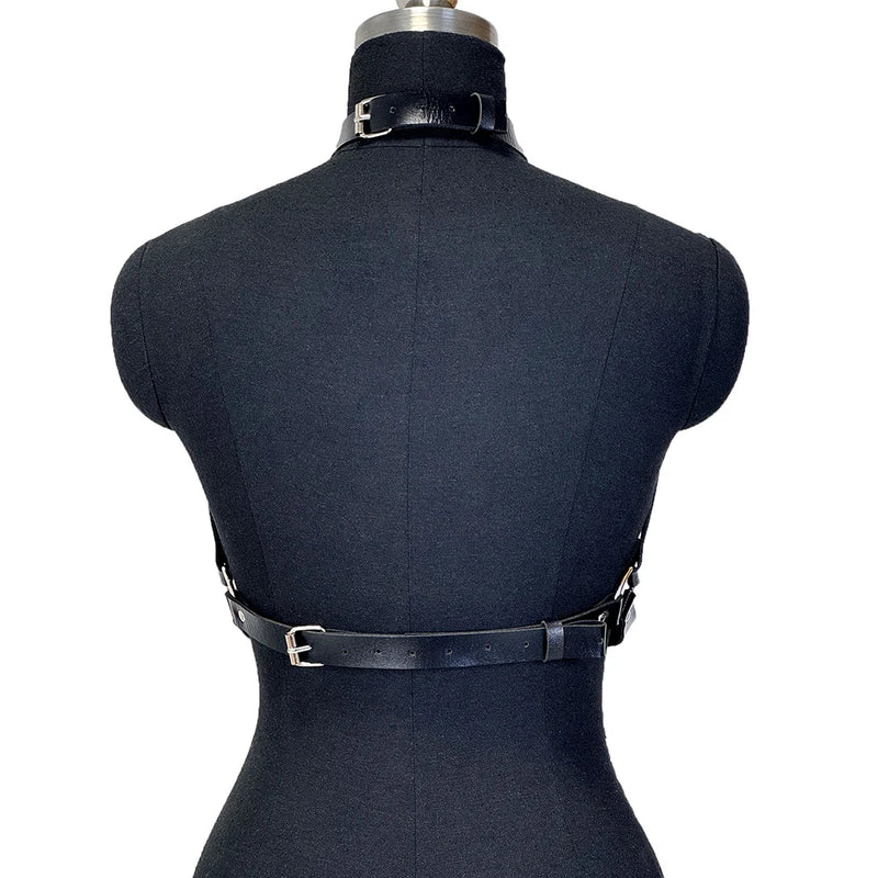 Fashion PU Leather Belt Street Style Chest Harness Belt Suspenders for Women Decor Punk Rock Belt Gothic Clothing Accessories