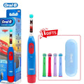 Oral B DB5510K Electric Toothbrush Children Rotary Teeth Brush Soft Bristles 2Min Timer Waterproof Battery Powered For 3-12 Ages