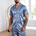 Men's Summer Pajamas Design Short Sleeve Pajama Set Soft Comfortable Sleepwear for Summer Lightweight Homewear Lougewear