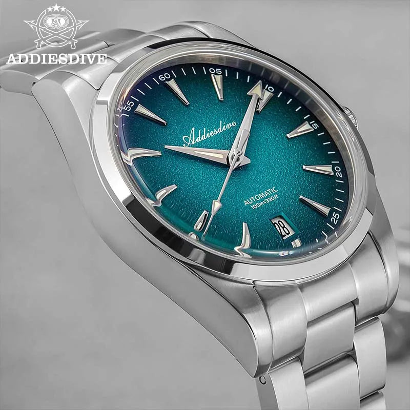 ADDIESDIVE 2026 New Fashion Mechanical Watch BGW9 Super Luminous Waterproof 100M New Men's Luxury Stainless Steel Watches AD2527