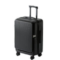 Multifunctional Front Opening Expandable Suitcase with Cup Holder Large Capacity Luggage 360° Shock Absorbing Wheels 20' 24' 28'