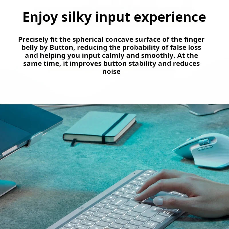 Logitech MX Keys S Wireless Office Keyboard - Smart Illuminated, Multi-Device Ergonomic w/ Logi Bolt, Low Profile & Portable