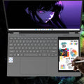 Dual Screen Laptop 15.6" IPS+7" Touch Screen 16G DDR4 128GB-2TB SSD Intel N95 N100 Processor Windows11 Notebook Computer Face ID
