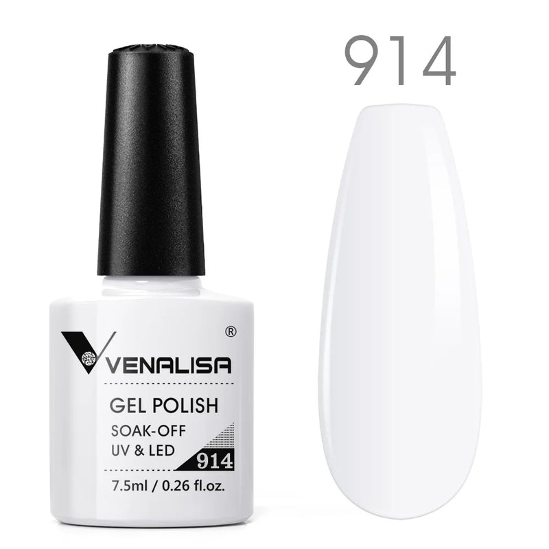 VENALISA Non Cleansing Topcoat Nail Art 7.5ml Soak off Base Coat Foundation No Wipe Top Coat Nail Gel Funny Bunny Gel Varnish