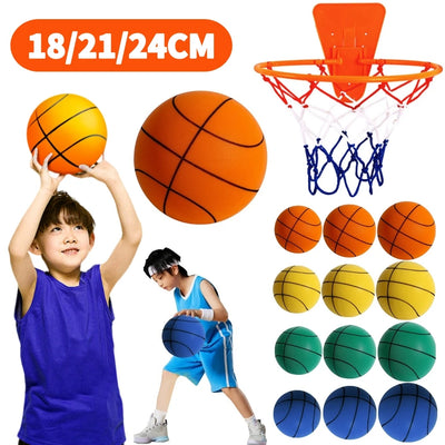 Kids Bouncing Mute Basketball 18/21/24CM Indoor Silent | SAMAG