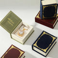 Flip Cover Book Shaped Jewelry Display Box Simple Earrings Ring Necklace Pendant Storage Box Portable Travel Jewelry Holder
