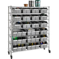 New Best Deal US Shipping Heavy Duty NSF Bin Rack Solid Steel Wire Shelving Storage Unit Organizer for Garage Warehouse Office K