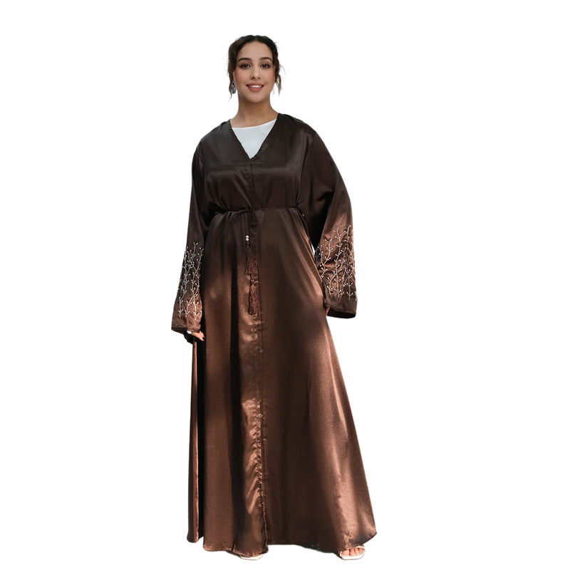 Women Beading Embellished Party Abayas Ramadan Arabic | SAMAG
