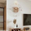 Hot Wall Clock Living Room Decoration Solid Wood Creative Silent Nordic Simple Quartz Clock Luxury Wall Watch Decor Fashion