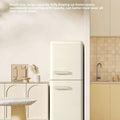 refrigerator retro single door double door small household kitchen refrigerated and frozen mini