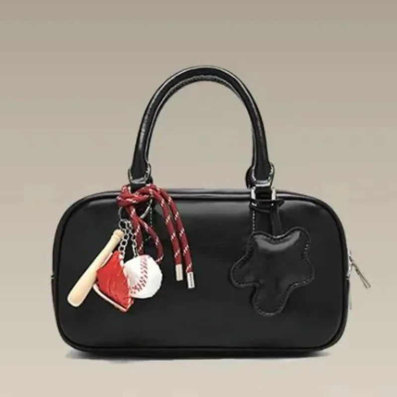 HISUELY 2026 New Commuter Small Women Handbag Boston Large Capacity Pillow Bag Soft Tanned Leather Fashion oulder Crossbody Bag