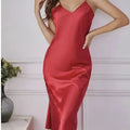 Sexy Nightie Woman Suspender Nightdress Backless Camisolas Night Dress Lingerie Nightgown Sleep Tops Pajamas Satin Woman