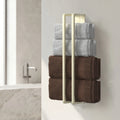 Wall mounted bathroom towel rack - bathtub storage rack above the bathroom, roll up towel rack storage rack, bathroom decoration