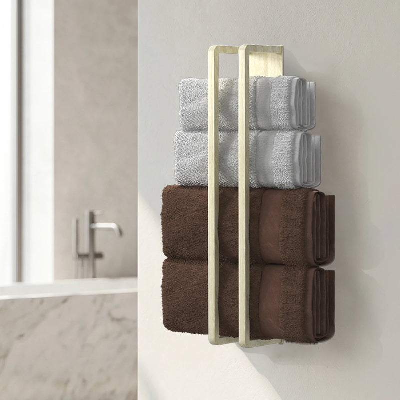 Wall mounted bathroom towel rack - bathtub storage rack above the bathroom, roll up towel rack storage rack, bathroom decoration