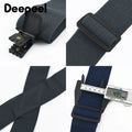 Deepeel Fashion 5cm Wide Adults Men's Suspenders Adjust Elastic Strap X - type 4 Clips Male Braces Harness - Visuel 3 | SAMAG