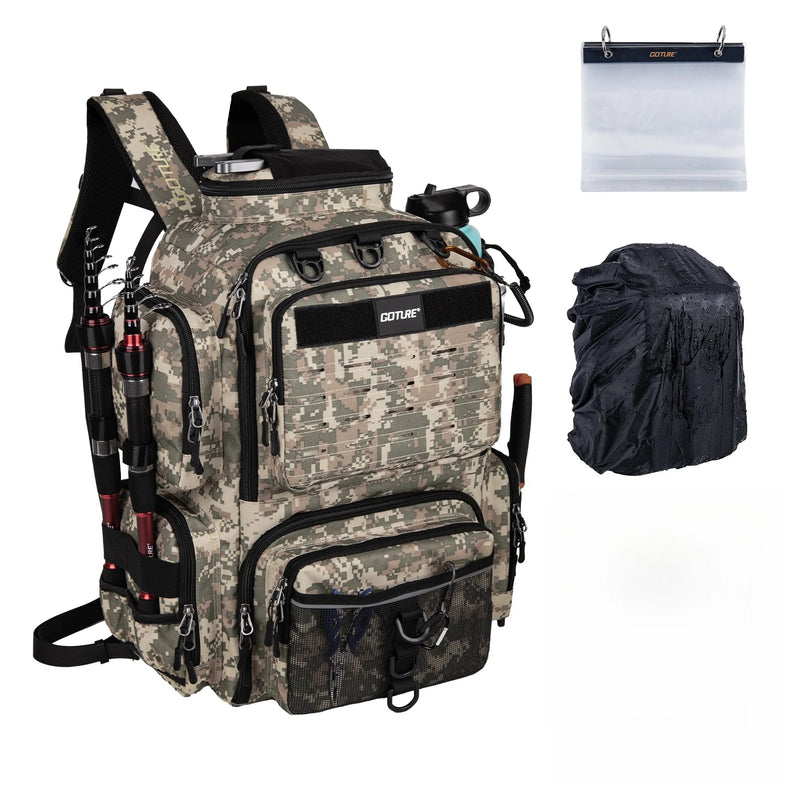 Goture 45L Large Fishing Backpack 900D Water - Resistant - View 22 | SAMAG