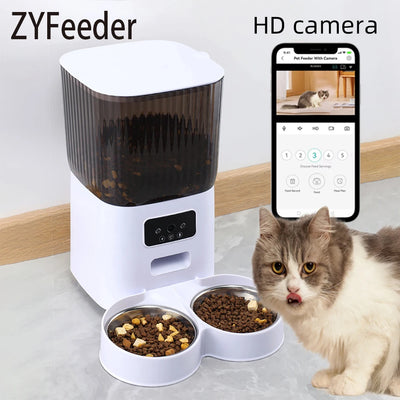 5L Pet Feeder with Camera Automatic Cat Smart Dog Food | SAMAG