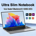 NAIWO 2026 14.1"Ultra Slim Laptop Windows11 16GB 2TB SSD Gamer Notebook Intel 4405U 1920*1080 Display Office Study Computer PC
