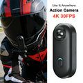 4K UHD Motorcycle Mini Action Camera Body POV Magnetic 30M Waterproof  2.4G WiFi Small Action Video vlogging Camcord Helmet Bike