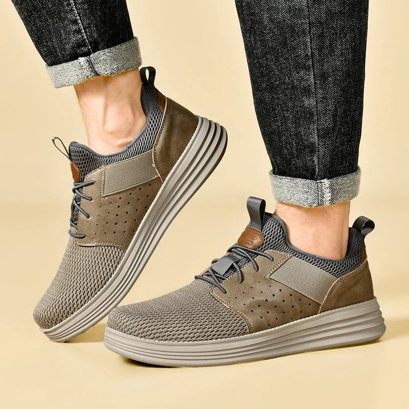 2026 New Men's Sneakers Fashion Casual Business Shoes Soft Sole Lightweight Comfortable Non Leather or Synthetic Upper