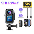 5K Action Camera Image Stabilization 4K60fps Magnetic Pocket Cam Dual-screen Waterproof Bodycam Sport Helmet Video Recorder Vlog