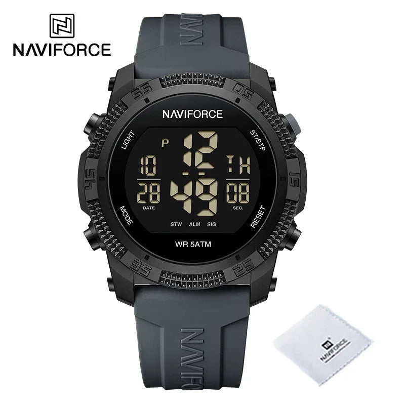 New Original Men Electronic Watches Simple Trend Wild Silicone Strap Wristwatches for Man 5ATM Waterproof - Visuel 8 | SAMAG